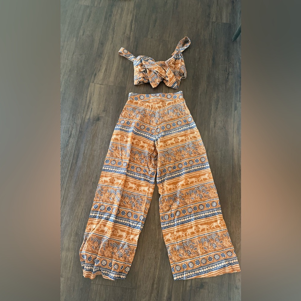 Johanna Ortiz Printed Pants Set